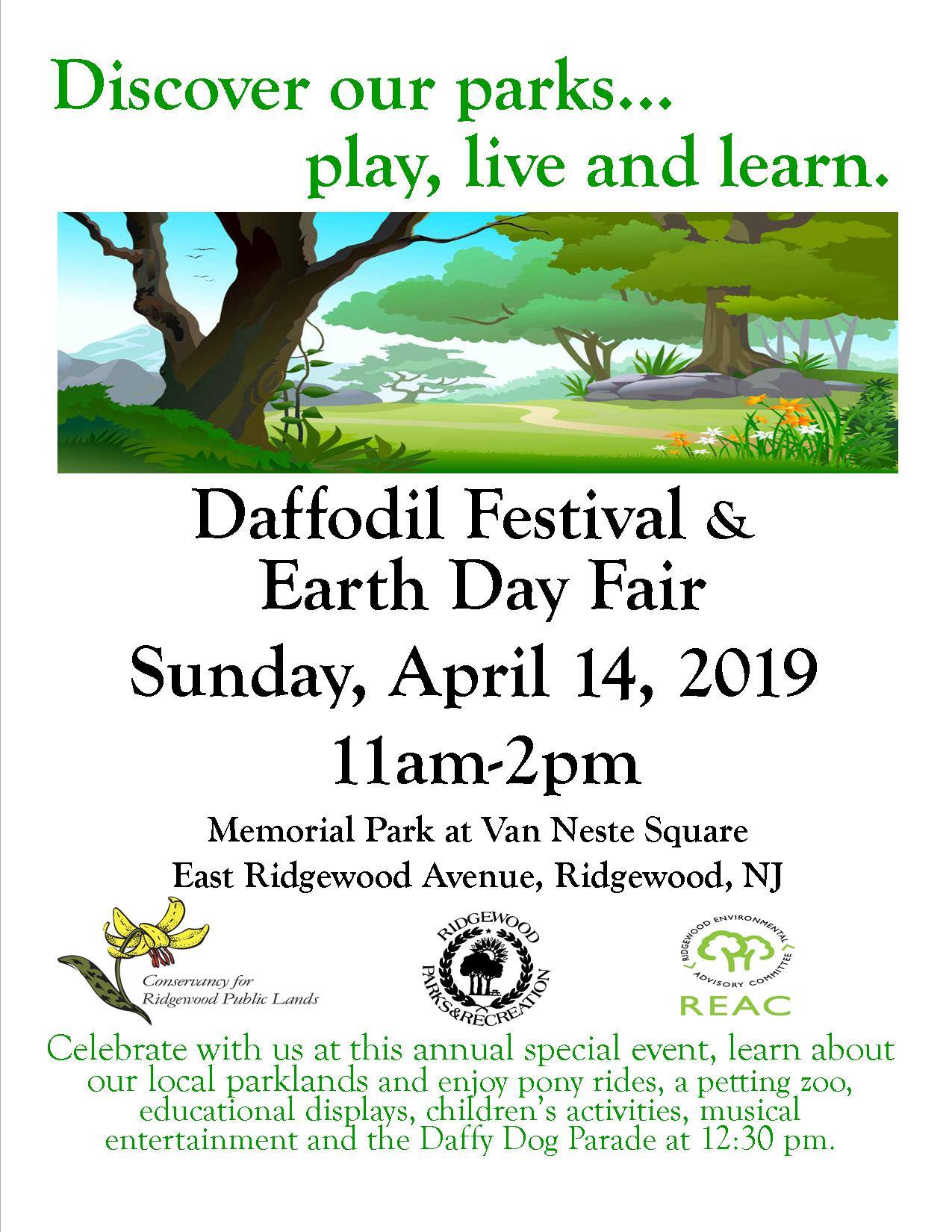 Christmas Day 2022 Ridwood Nj Daffodil Festival & Earth Day Fair - Nj Family