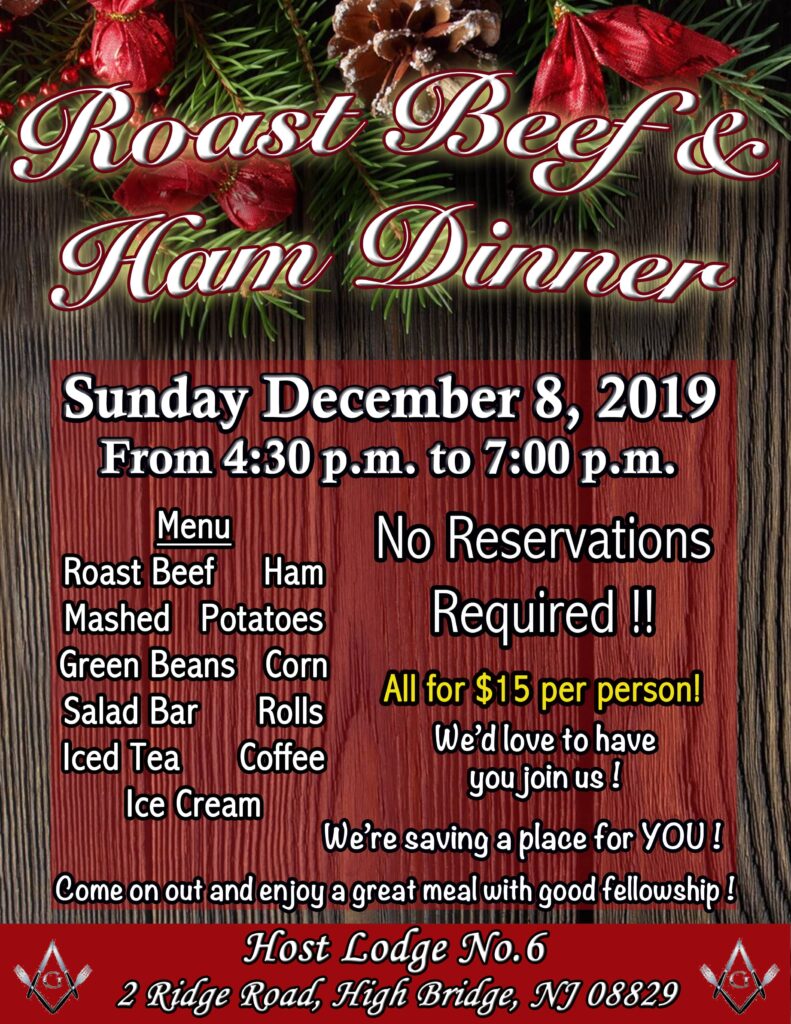 Roast Beef and Ham Dinner NJ Family