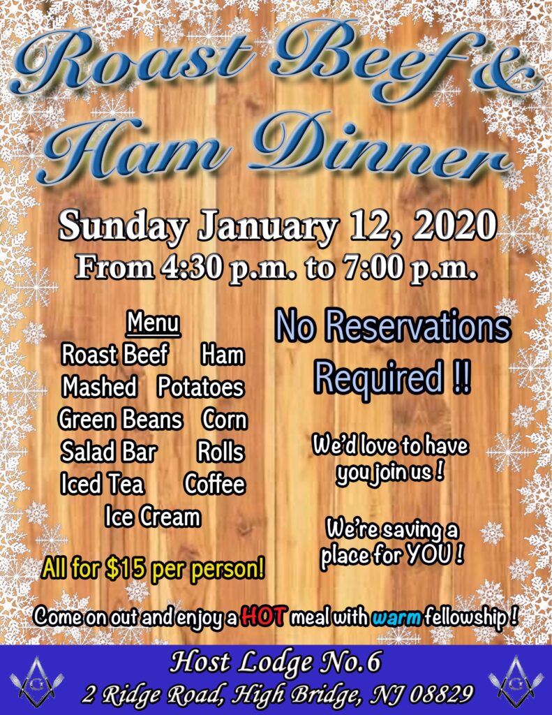 Roast Beef and Ham Dinner NJ Family